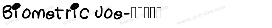 Biometric Joe字体转换